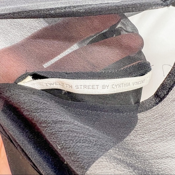 Twelfth Street Cynthia Vincent Silk Printed silk Dress - Picture 6 of 7